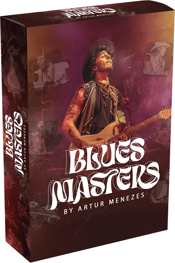 Mockup oficial do curso Blues Masters